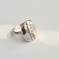 GOLD & SILVER BEADED Ring